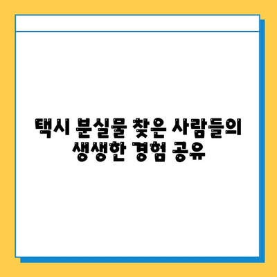 택시에서 분실물 찾았다! 나만의 성공 찾기 | 택시 분실물, 찾는 방법, 경험 공유, 성공 사례