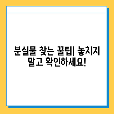 대중교통 분실물, 어떻게 찾나요? | 분실물 처리 기한, 신고 방법, 찾는 팁