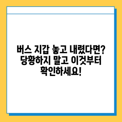 버스에 지갑을 두고 내렸을 때? 당황하지 말고 지금 바로 이렇게 하세요! | 분실물, 버스, 지갑, 즉각 조치