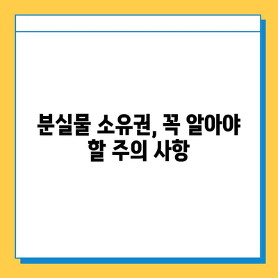 분실물 소유권 확인| 나에게 돌려받는 완벽 가이드 | 분실물, 소유권, 확인, 법률, 절차