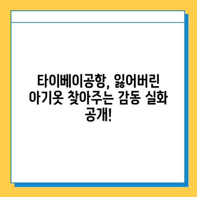 타이베이공항 분실물센터, 잃어버린 아기옷 찾아준 감동 실화 | 타이베이 여행, 분실물, 감동 스토리