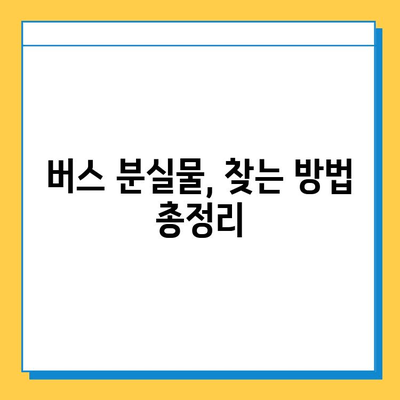 버스에서 잃어버린 지갑, 통합 분실물 센터로 찾는 방법 | 분실물 신고, 찾는 꿀팁, 지역별 센터 정보