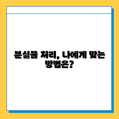 분실물 처리 기한이 다가온다면? 꼭 알아야 할 5가지 | 분실물, 처리 기한, 절차, 유의사항, 팁