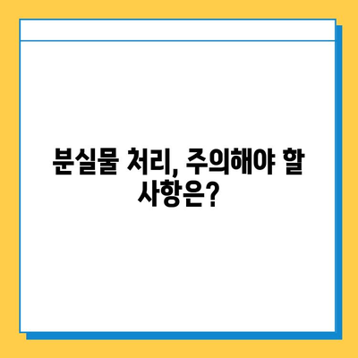 분실물 처리 기한이 다가온다면? 꼭 알아야 할 5가지 | 분실물, 처리 기한, 절차, 유의사항, 팁