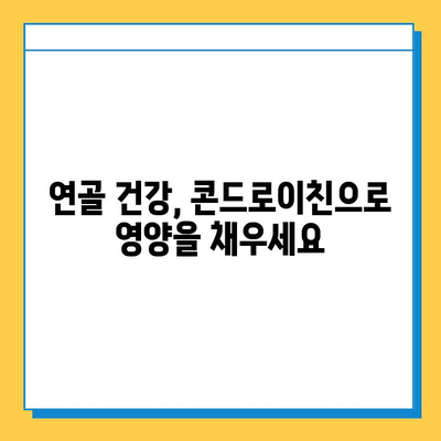 소연골 건강, 콘드로이친으로 지켜내세요! | 관절 건강, 연골 관리, 영양 정보