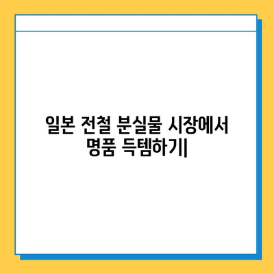 일본 전철 분실물 시장에서 명품 저렴하게 득템하는 방법 | 꿀팁, 가이드, 후기