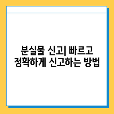 KTX 분실물 찾기| 짐 잃어버렸을 때 대처법 | 분실물센터, 연락처, 보상