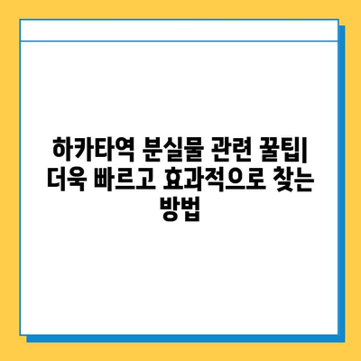 하카타역 분실물 찾기 안내소| 위치, 연락처, 절차 상세 가이드 | 하카타역, 분실물, 찾기, 안내