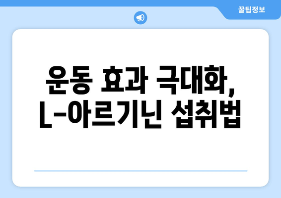 체력 증진을 위한 L-아르기닌 추천| 효과적인 섭취 가이드 | 체력 관리, 운동, 건강, 영양