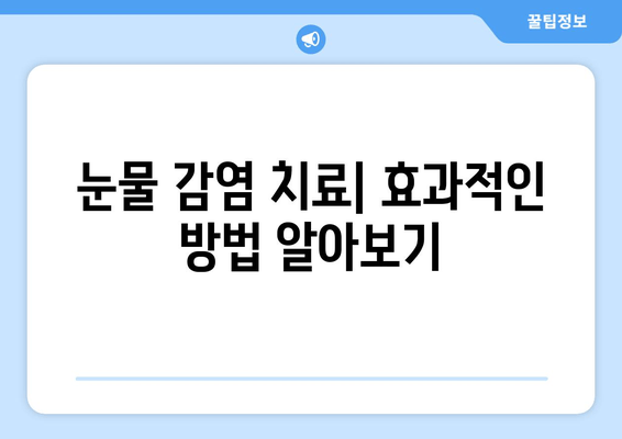 눈물, 통증, 가려움... 눈물 감염 원인과 증상 완벽 정리 | 눈병, 눈이물, 안구 건조증, 치료