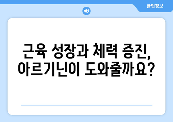 운동 전후 아르기닌 복용량| 효과적인 운동 보조제 활용 가이드 | 아르기닌, 운동, 근육 성장, 체력 증진