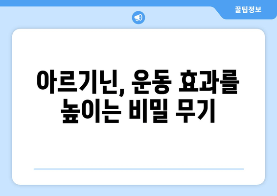 운동 전후 아르기닌 복용량| 효과적인 운동 보조제 활용 가이드 | 아르기닌, 운동, 근육 성장, 체력 증진