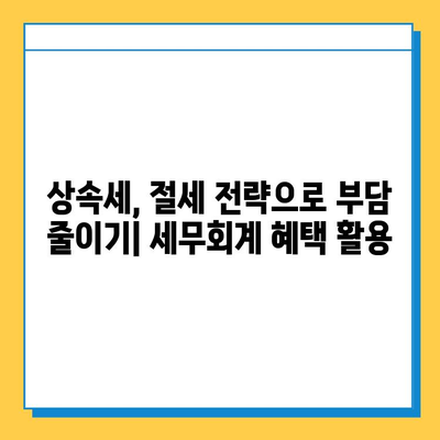 상속세 5억원을 14만원으로 줄인 놀라운 비법| 세무회계 혜택 활용 전략 | 상속세 절세, 상속세 계산, 상속세 신고