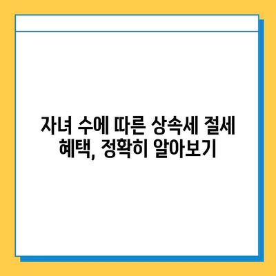 상속세 자녀 공제, 다자녀 가구에게 희소식! 얼마나 유리할까요? | 상속세, 자녀 공제, 다자녀 가구, 절세 팁