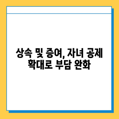 상속세 개편, 25년 만에 자녀 공제 5천만원 → 5억원으로 확대 | 상속세, 개정, 자녀공제, 상속, 증여