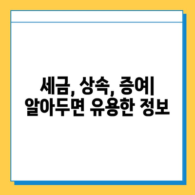 2024년 세법 개정| 자녀 공제 5억원 상향, 상속·증여세 개선 주요 내용 총정리 | 세금, 상속, 증여, 개정, 공제, 절세