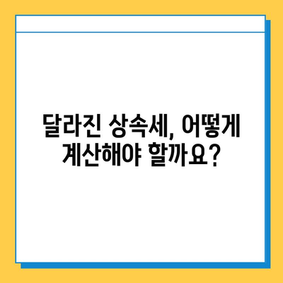 상속세 일괄 공제 한도 상향| 5억에서 10억으로! 달라지는 상속세, 꼼꼼히 알아보세요 | 상속세 개정, 상속세 계산, 상속세 절세