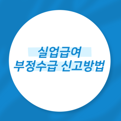 실업급여 부정수급